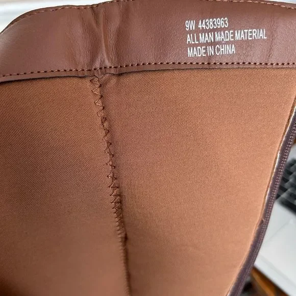 Suede Colorblock Pattern Boots Size 9 Wide Calf Knee High Heeled Cato Comfort Es - Picture 10 of 15